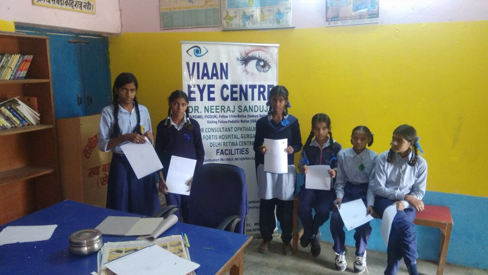 viaan eye checkup camp for kids with rotary club 1