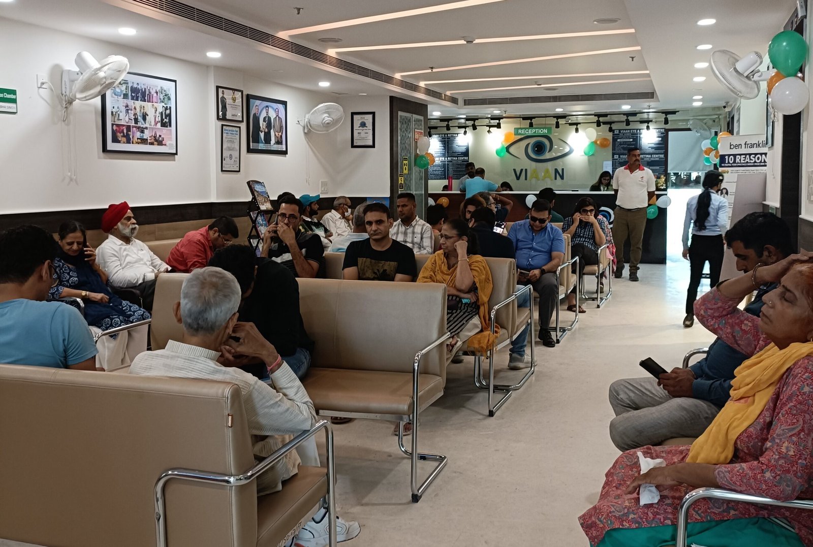 Waiting Lounge at Viaan Eye & Retina Centre