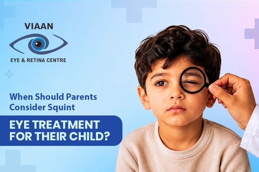 Signs of squint eyes